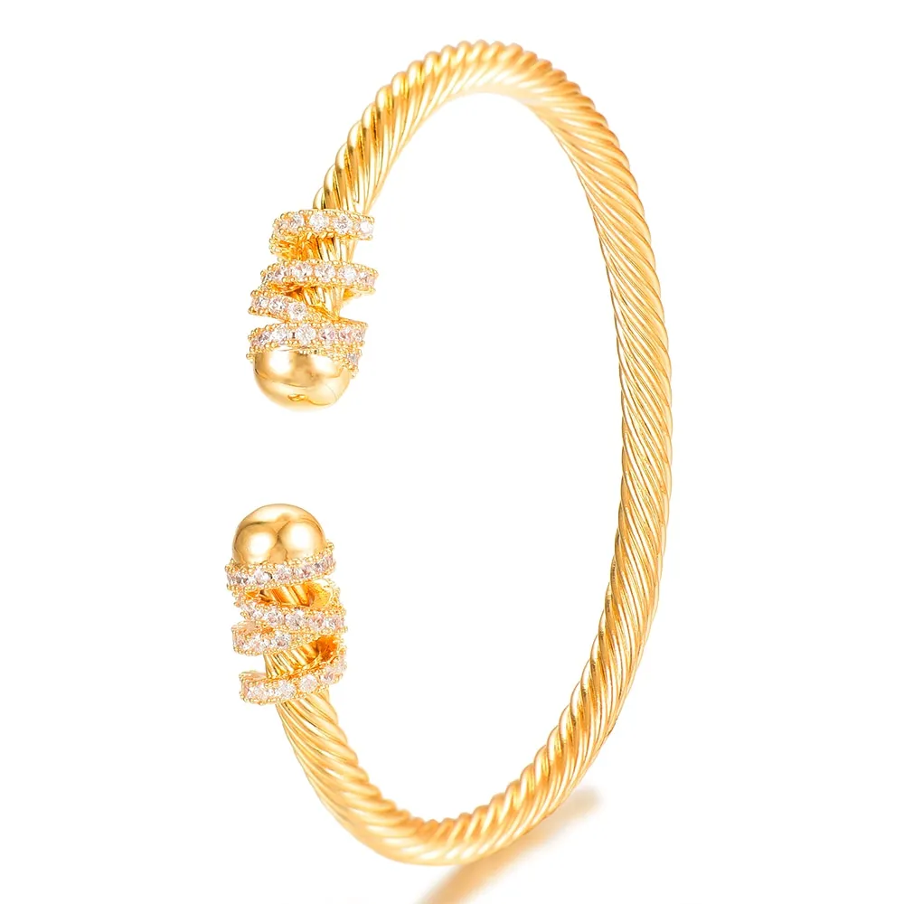 Trendy & Beautiful Diva Bangle Bracelet With Crystal