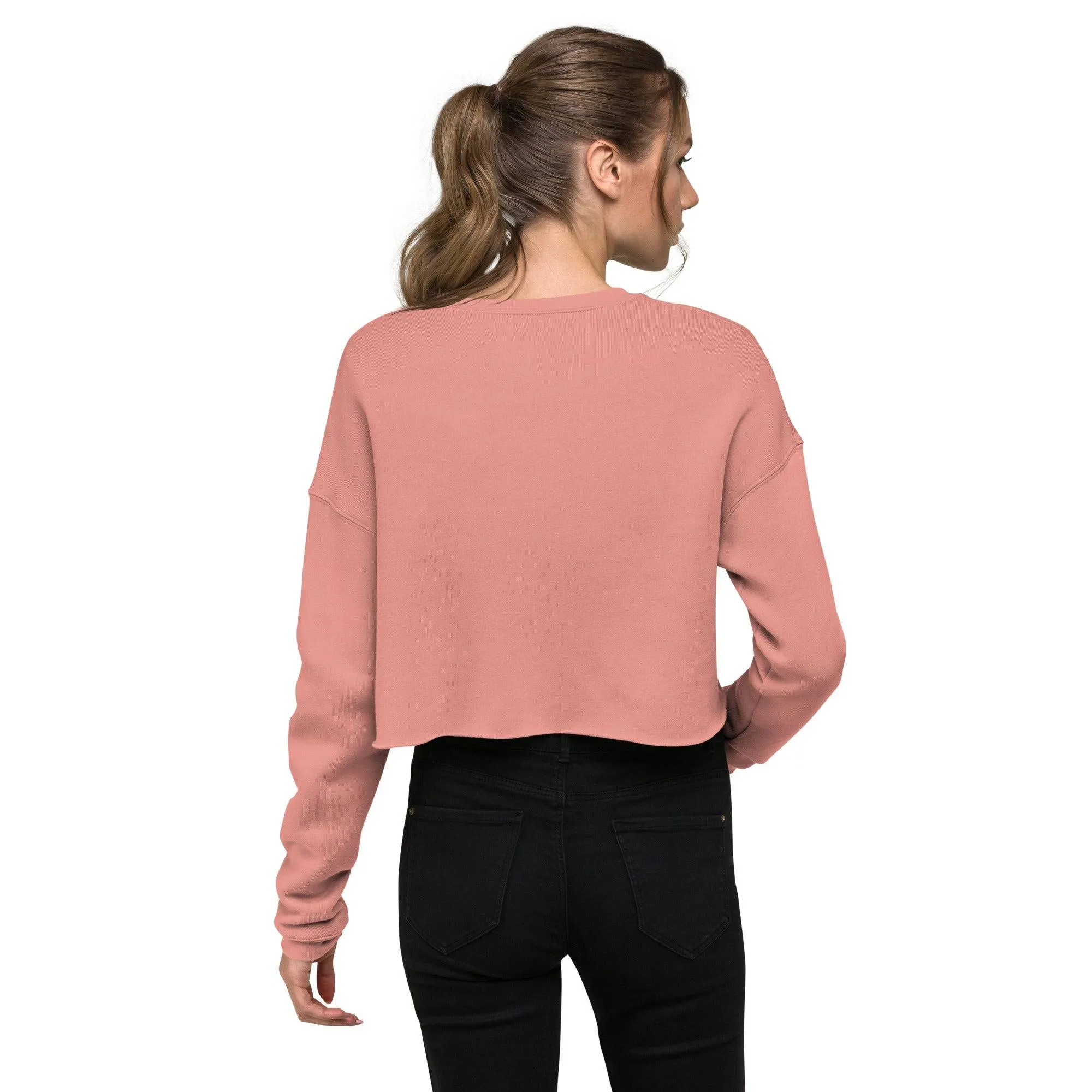 TrendySwimmer Crop Top Sweatshirt