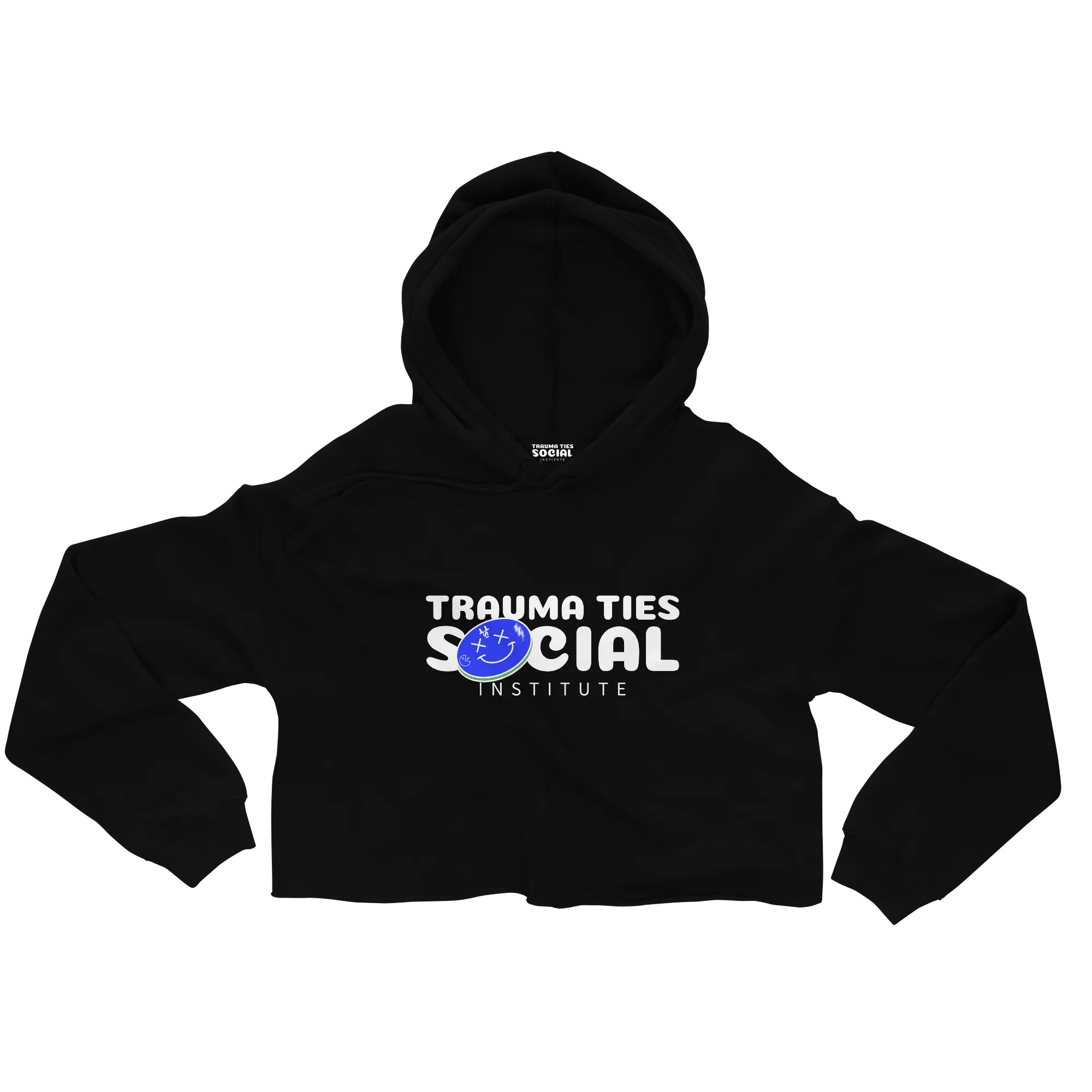 TTSI Blk Crop Hoodie