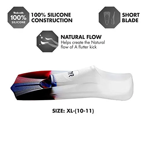 TYR Stryker Silicone Swim Fins (XXL), Black (LFSTRKR101XXL)