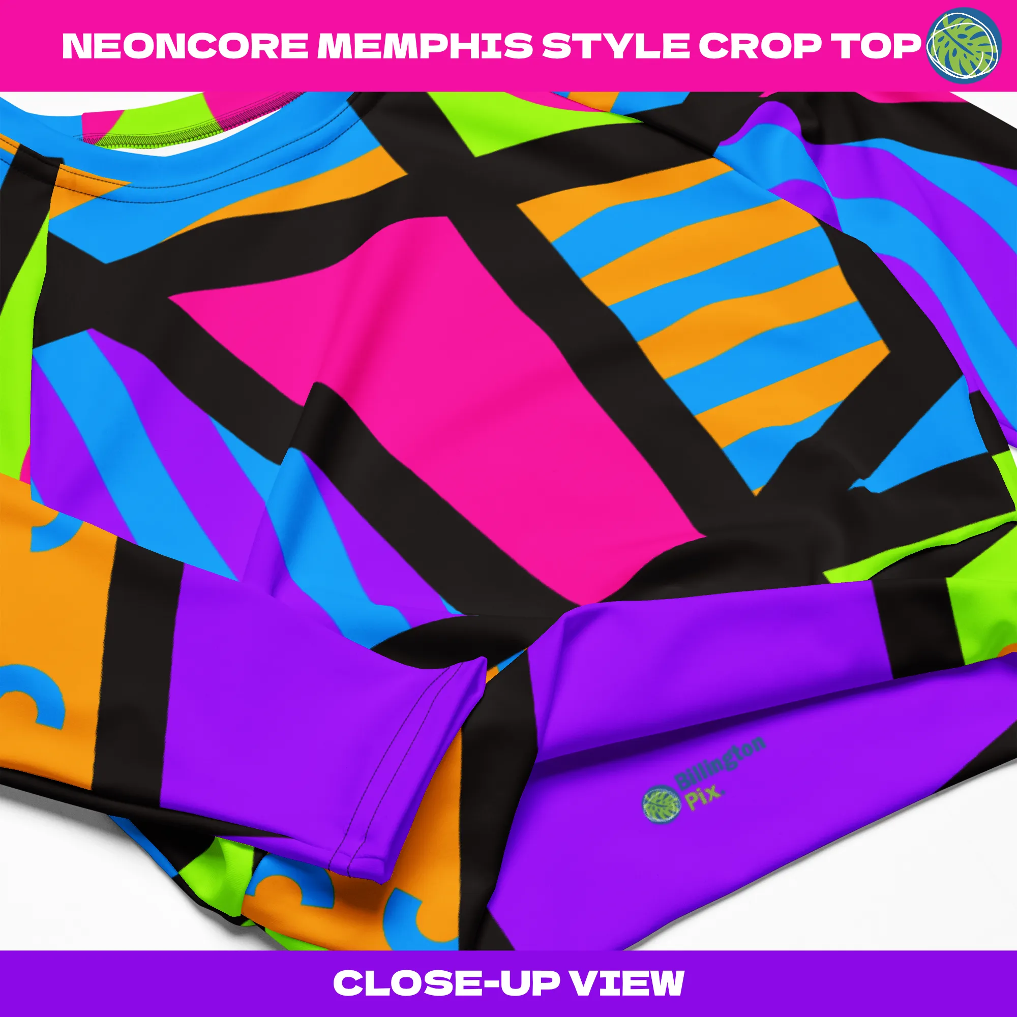 Underboob Crop Top, Memphis Harajuku Popsicle