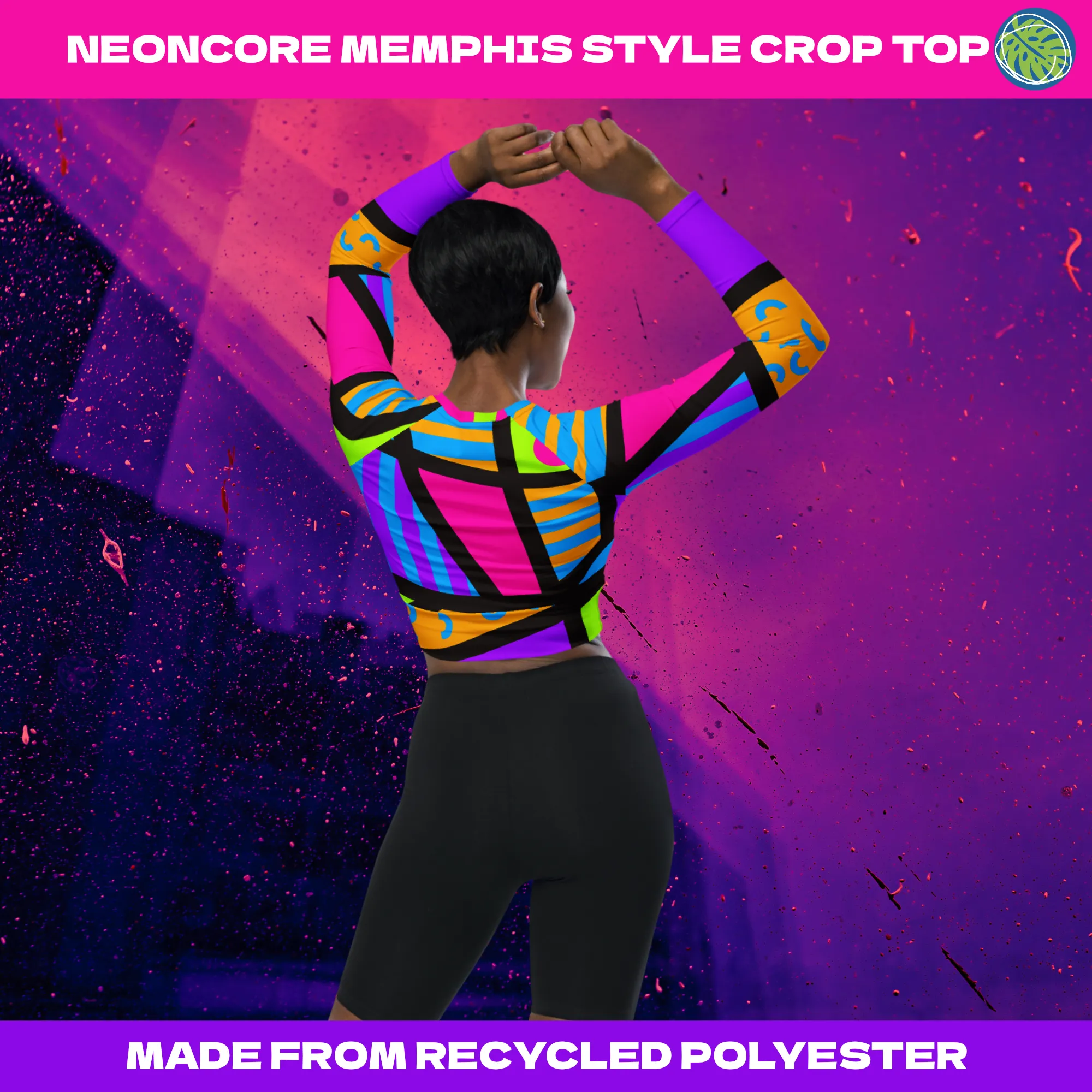 Underboob Crop Top, Memphis Harajuku Popsicle