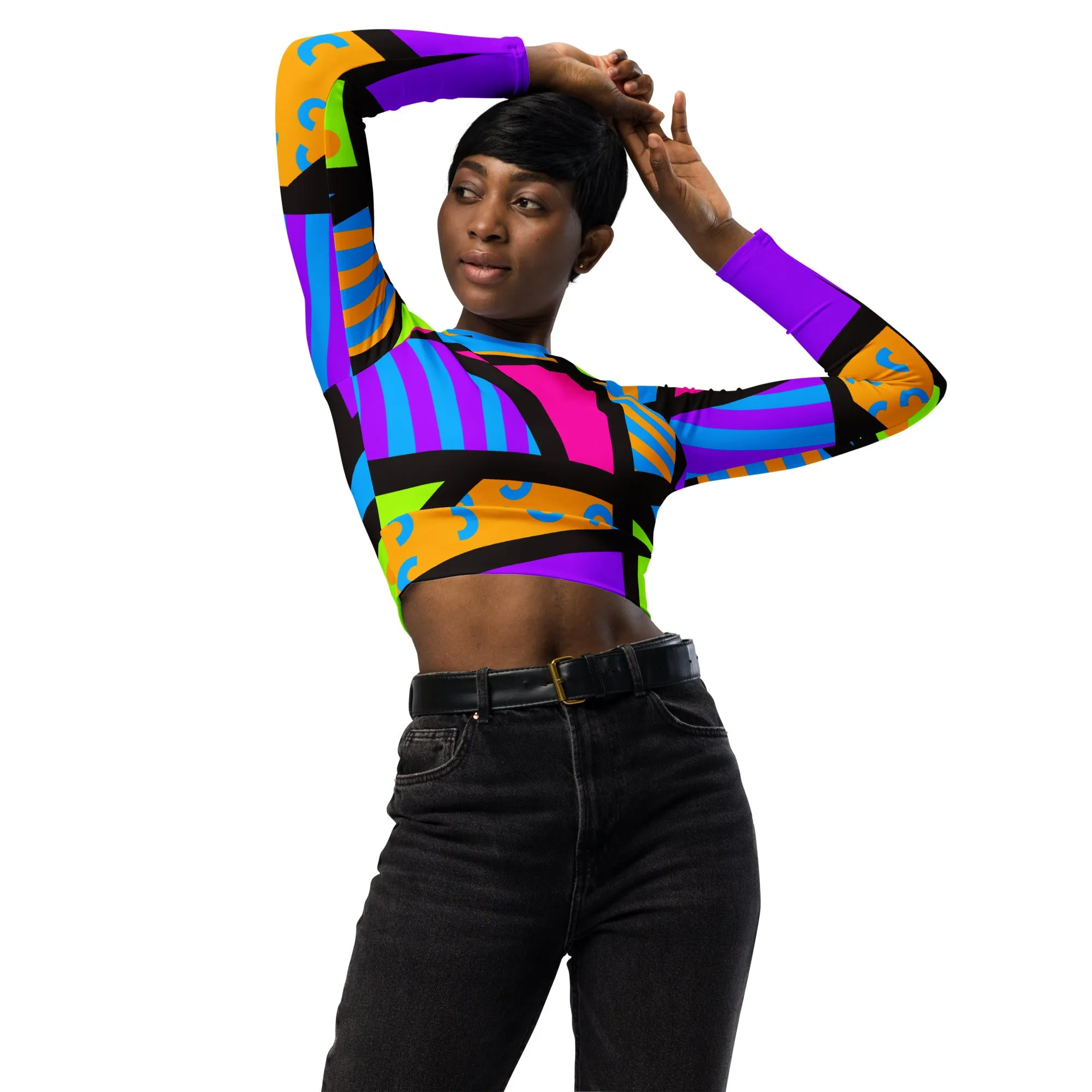 Underboob Crop Top, Memphis Harajuku Popsicle