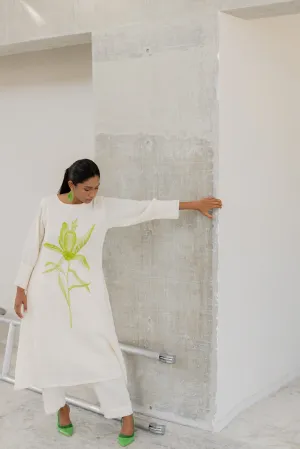 Vanilla Mist Embroidered Kurta Set