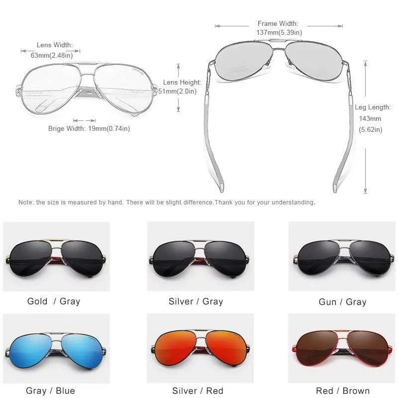 Vintage Aluminum Polarized Sunglasses