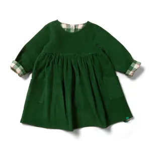 Vintage Green Day After Day Reversible Corduroy Pocket Dress - 2 Left Size 6-7 & 7-8 years