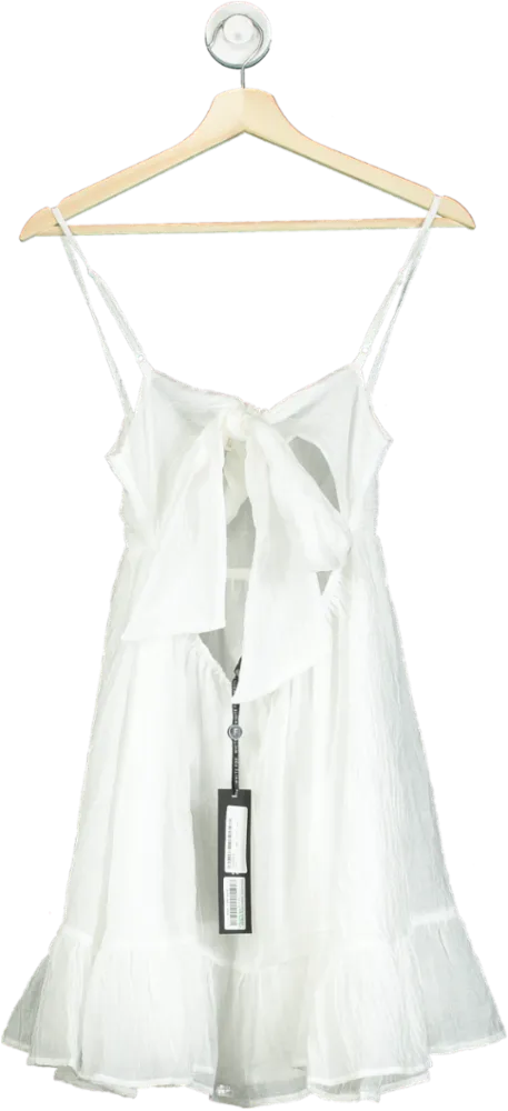 White Fox White Rolling Tides Mini Dress UK XXS