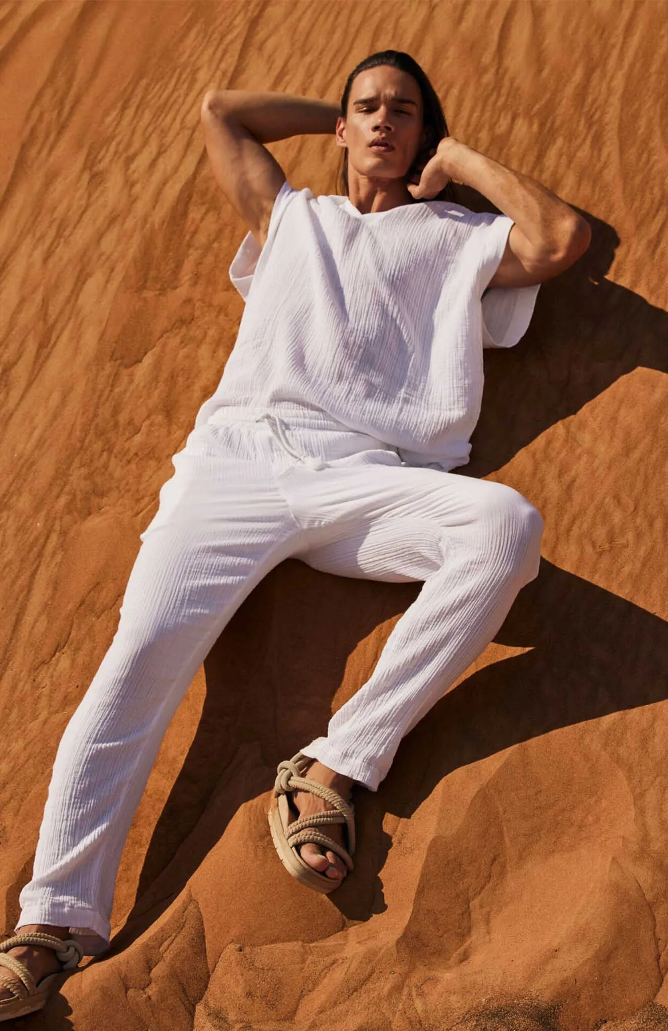 White Pants | Cotton Linen Blend