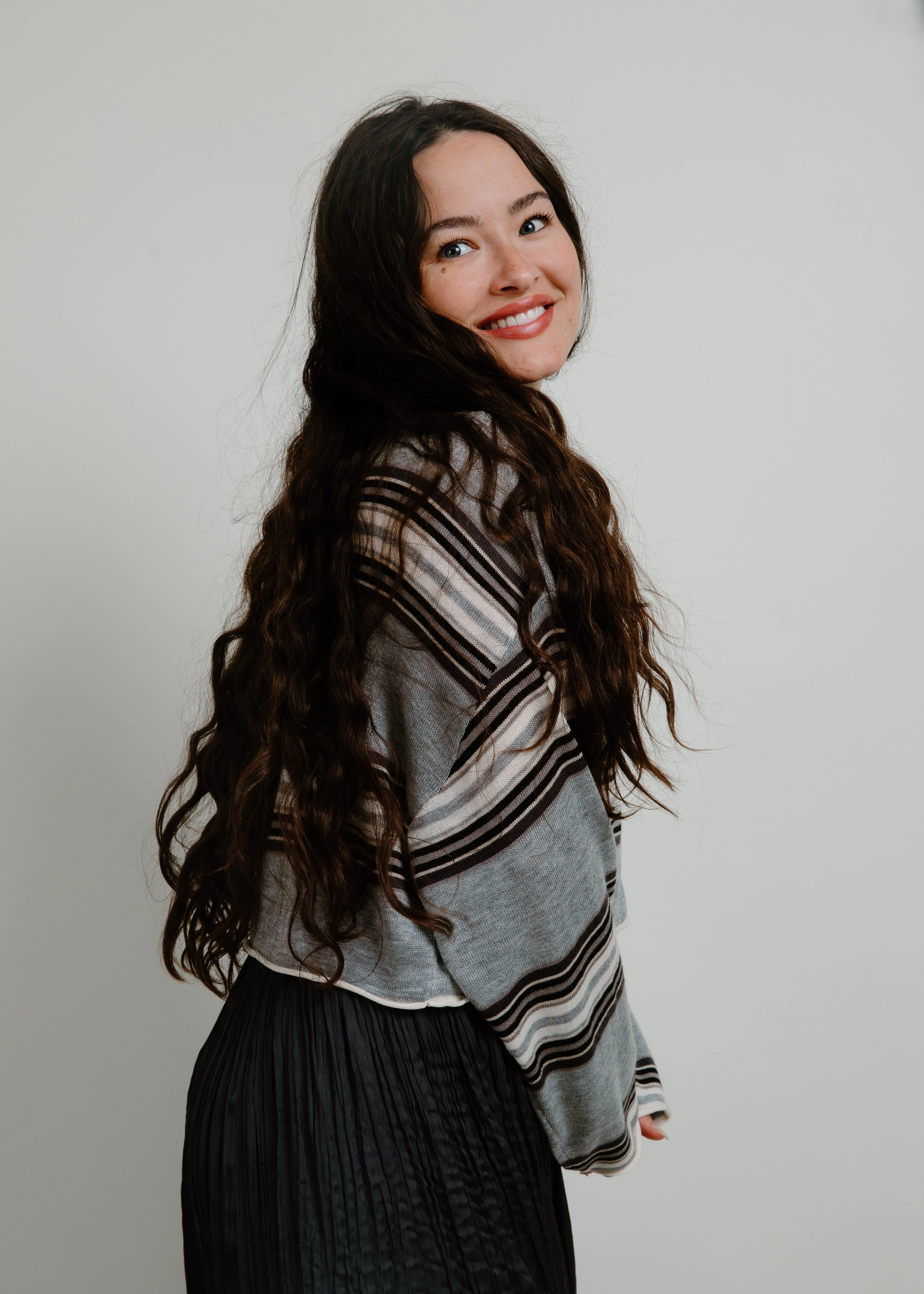 Wiley Cropped Stripe Sweater