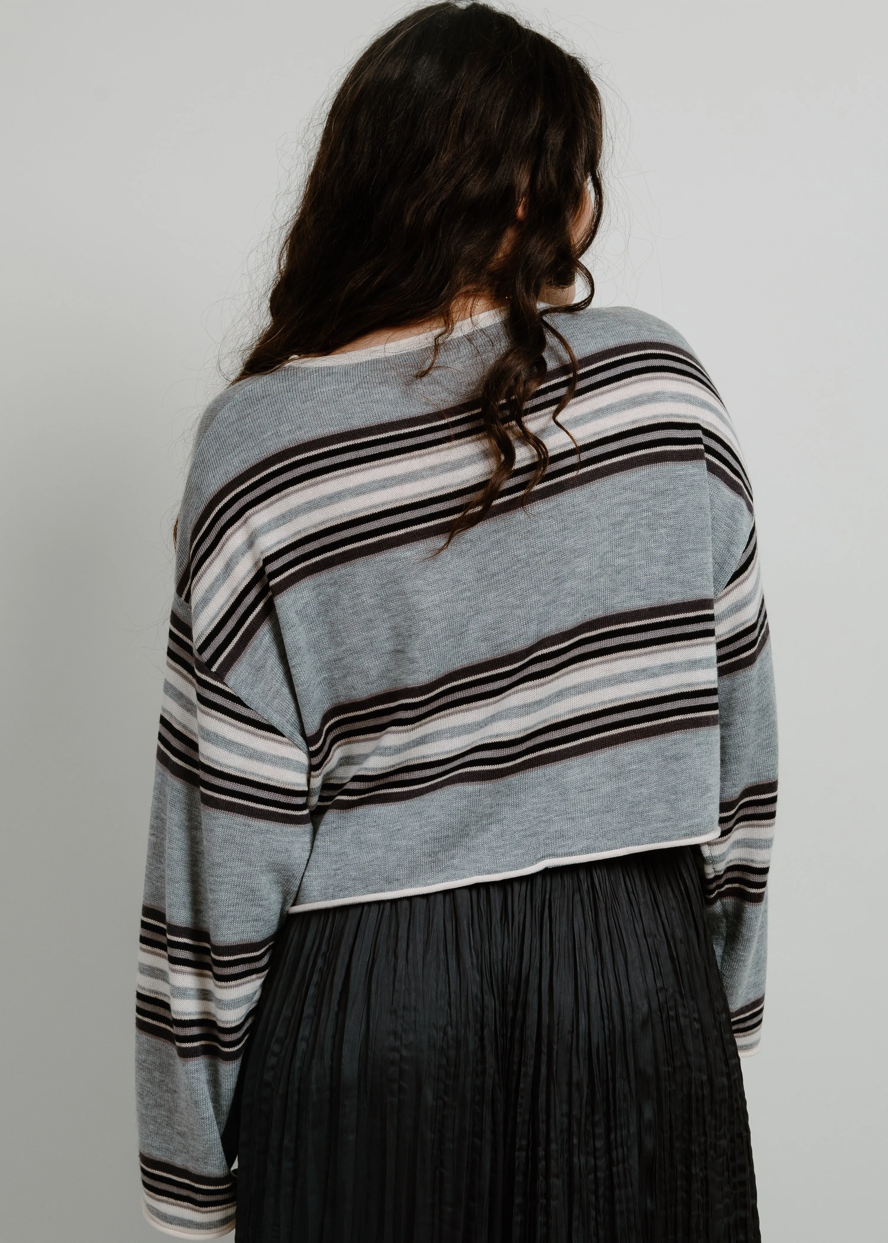 Wiley Cropped Stripe Sweater