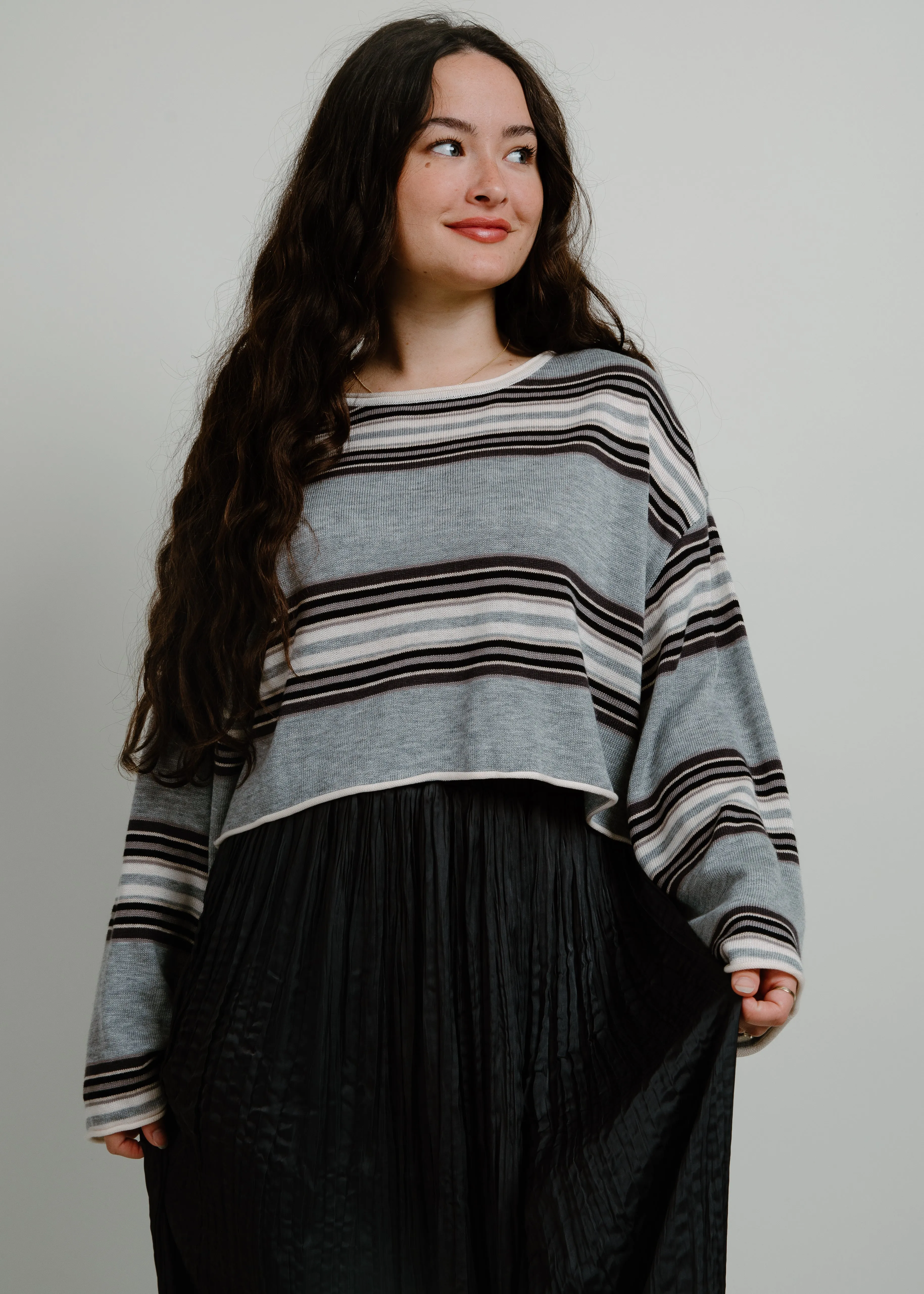 Wiley Cropped Stripe Sweater