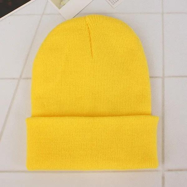 Winter Hats for Woman New Beanies Knitted Solid Cute
