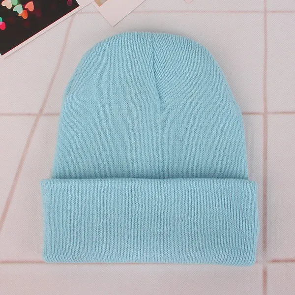 Winter Hats for Woman New Beanies Knitted Solid Cute