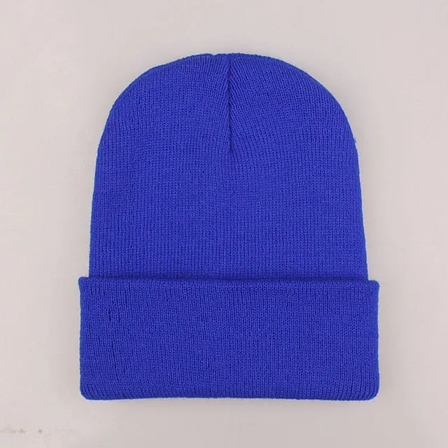 Winter Hats for Woman New Beanies Knitted Solid Cute