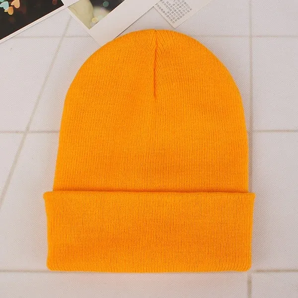 Winter Hats for Woman New Beanies Knitted Solid Cute