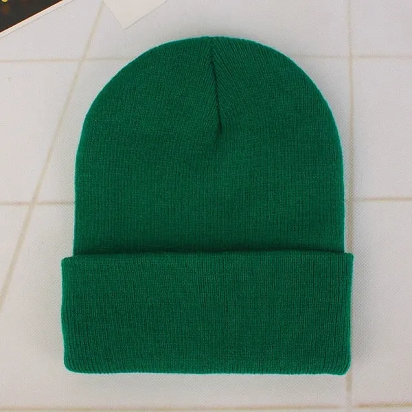 Winter Hats for Woman New Beanies Knitted Solid Cute