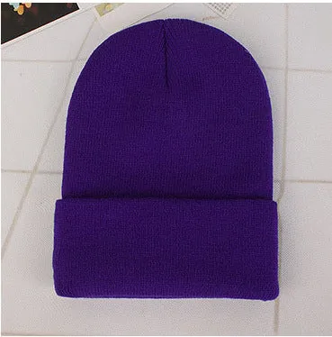 Winter Hats for Woman New Beanies Knitted Solid Cute