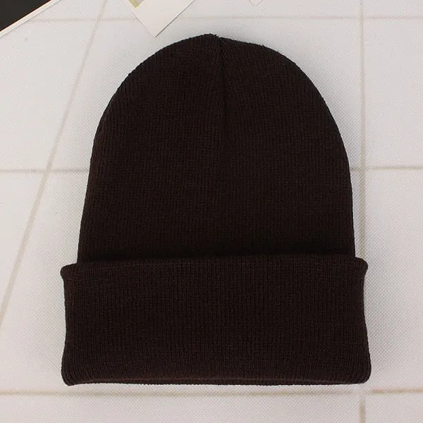Winter Hats for Woman New Beanies Knitted Solid Cute