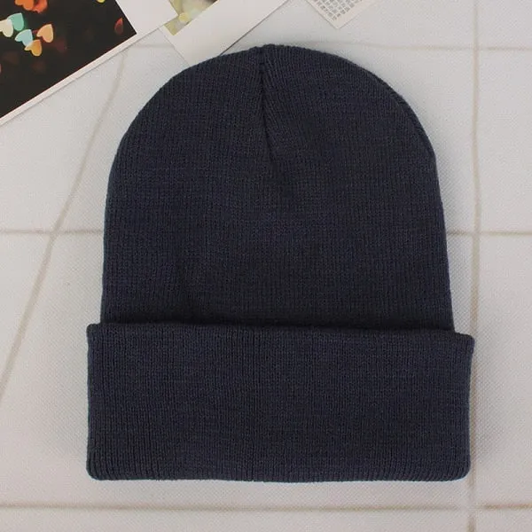 Winter Hats for Woman New Beanies Knitted Solid Cute