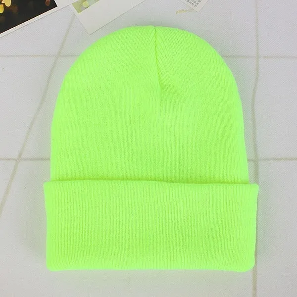 Winter Hats for Woman New Beanies Knitted Solid Cute