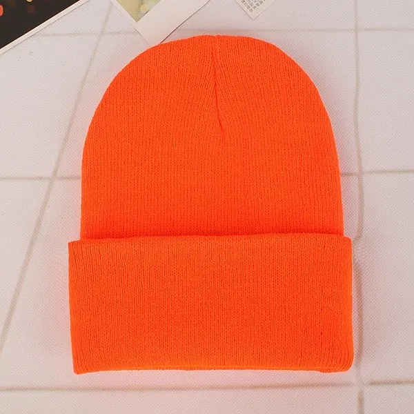 Winter Hats for Woman New Beanies Knitted Solid Cute