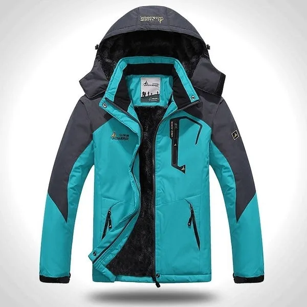 Winter Jacket Men Thick Velvet Warm Coat Windproof Hoodied Jacket