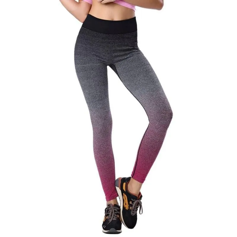 Women Fitness Legging Pants Nylon Stretch High Waist Leggins Cropped Leggings Trousers Leggings