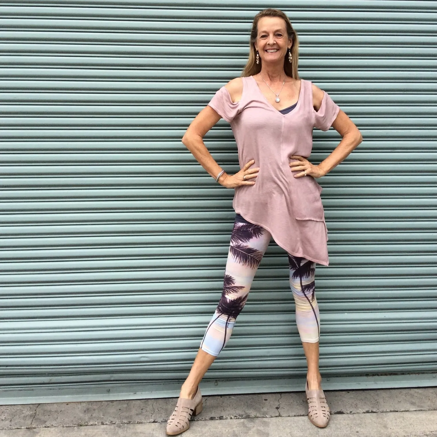Women's Casual Leggings:  Cotton Candy Clouds